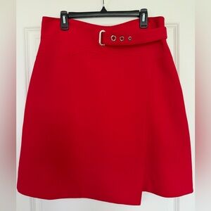 Karen Millen Vibrant Red A-Line Skirt